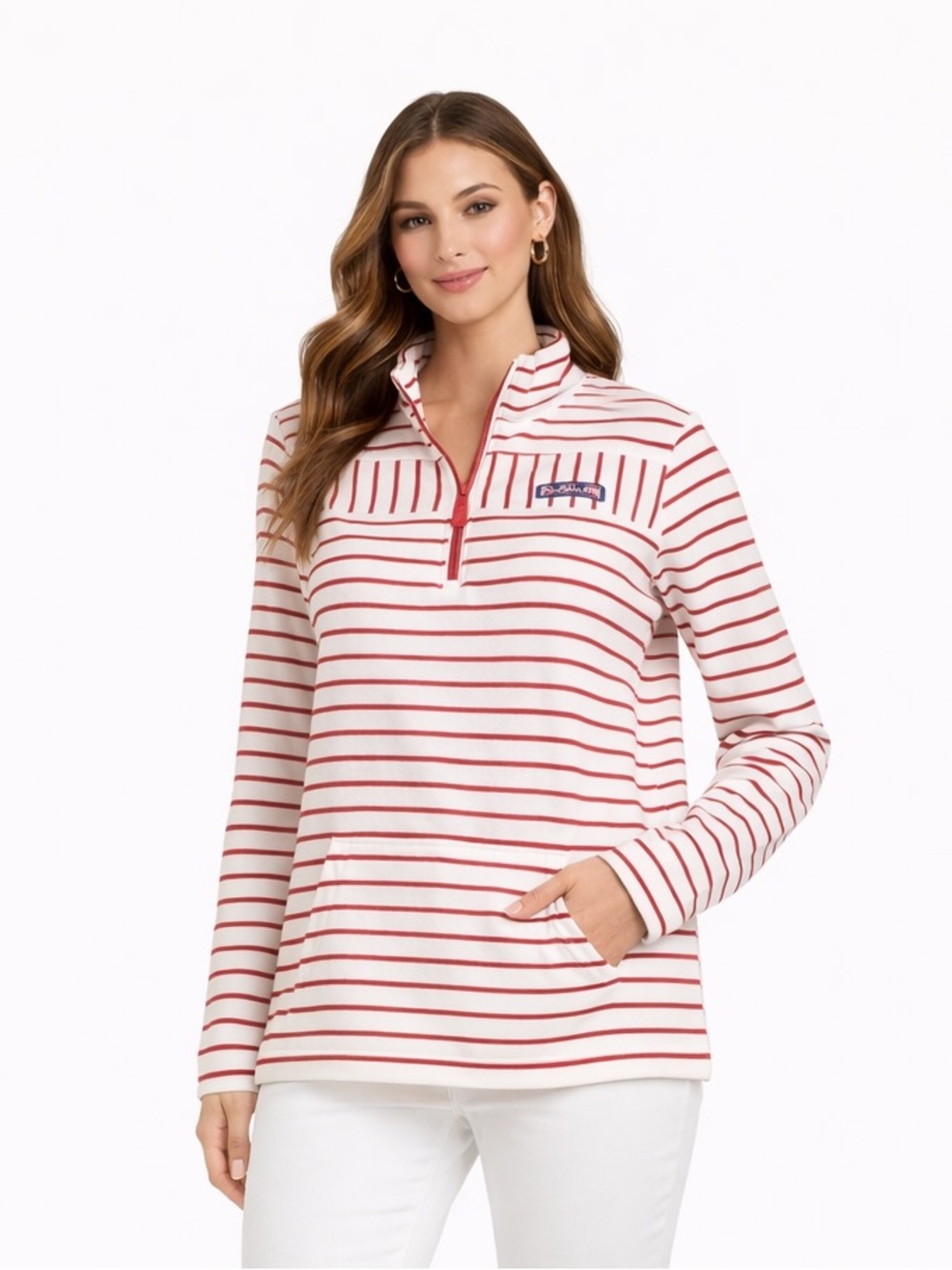 Women's Striped Pullover Top